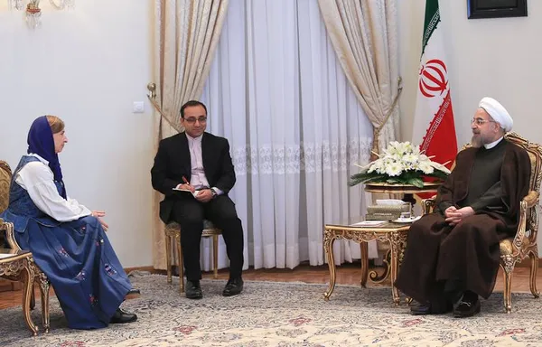 تصویر متعلق به سفیر جدید نروژ در دیدار با روحانی؛تقدیم استوارنامه سفیران جدید نرو&zwj;&zwj;&zwj;&zwj;&zwj;&zwj;&zwj;&zwj;&zwj;&zwj;&zwj;&zwj;&zwj;ژ،ایتالیا،بلژیک و ترکیه به رییس جمهوری./ISNA
