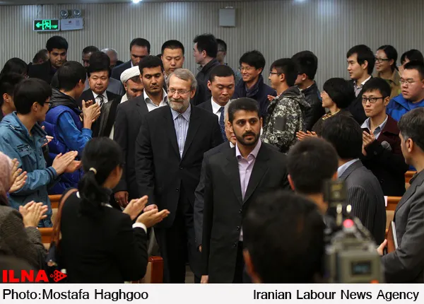 لاریجانی در دانشگاه مطالعات خارجی پکن