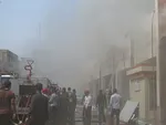 آتش‌سوزی در بازار اهواز