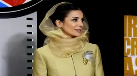 تصاویر پوشش جنجالی بازیگر زن سینما در یک جشن