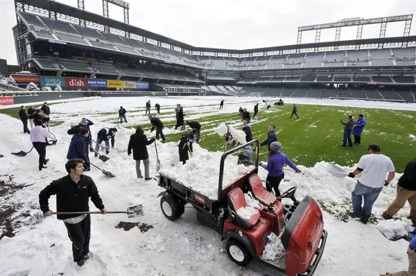 بارش برف در دنور