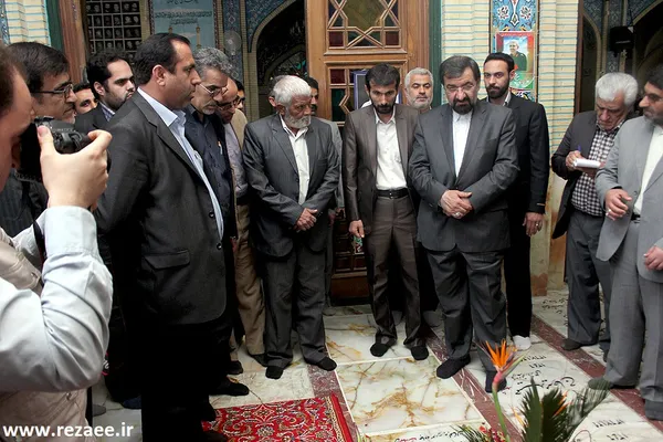 حضور رضایی در گلزار شهدا و نماز جمعه سمنان