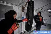 عکس: تمرین بوکس دختران فلسطینی در غزه