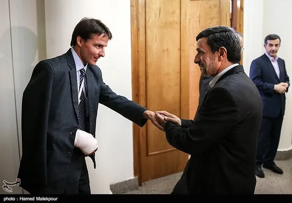 دیدار هیئت همراه معاون رئیس جمهور کوبا با محمود احمدی نژاد رئیس جمهور سابق