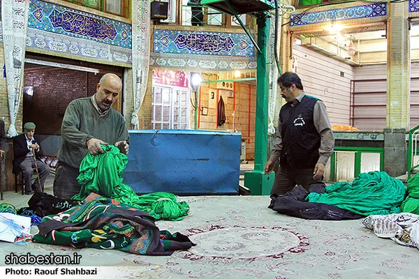 آماده&zwnj;سازی تکیه بزرگ تجریش برای عزاداری امام حسین (ع)