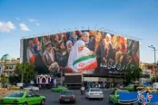 جنگ رمضان و سلاح فرهنگی دیوارنگاره‌ها/«عامل این‌گرانی، مهره آمریکایی» و «تنگه هرمز بسته می‌ماند»