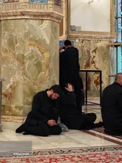 چهره ماتم زده محافظ رئیس جمهور در مراسم تشییع