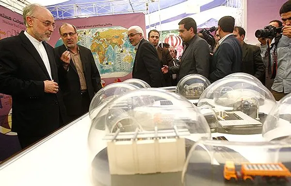 حاشیه مراسم افتتاح نمایشگاه خرابکاری صنعتی هسته ای روز دوشنبه در سازمان انرژی اتمی./MNA
