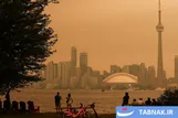 عکس: تورنتو در محاصره دود