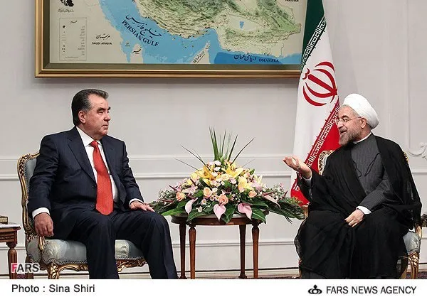 دیدار رییس جمهور تاجیکستان با حسن روحانی 