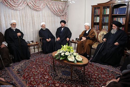مسئولان نظام در منزل رییس‌‌جمهور