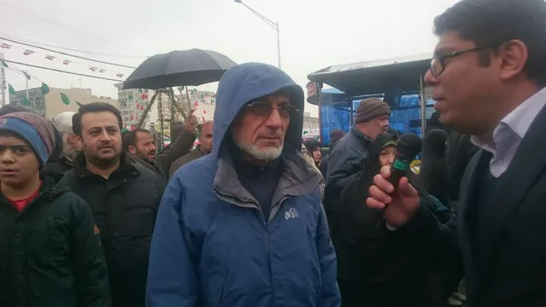 میرسلیم، عضو مجمع تشخیص مصلحت نظام در راهپیمایی ٢٢ بهمن 