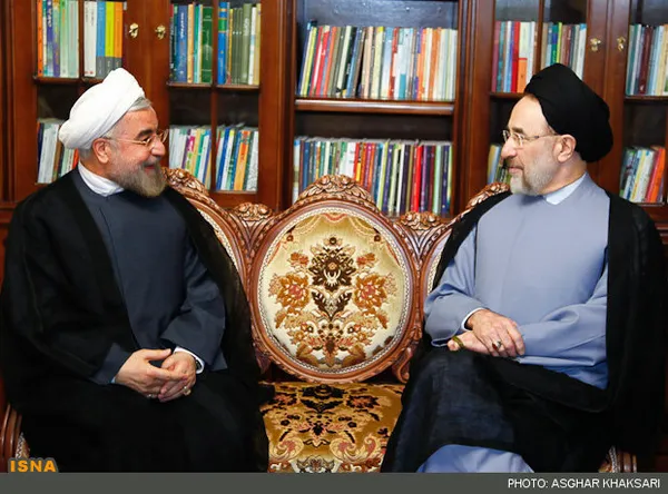 دیدار سید محمد خاتمی با حسن روحانی 		شنبه 1 تیر 1392