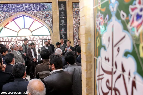  استقبال و حضور رضایی در گلزار شهدای گرمسار