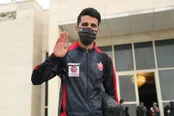 فیلم خداحافظی بشار با پرسپولیسی‌ها در فرودگاه دوحه