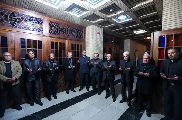 مراسم درگذشت "غلامحسین مظلومی"./ISNA
