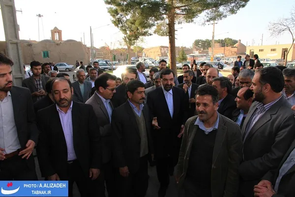ورودی مسجد جامع بردسکن و حضور دکتر محسن رضایی