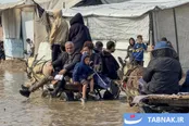 عکس: سیل در اردوگاه آوارگان غزه