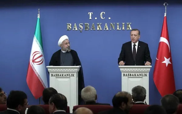 نشست مطبوعاتی مشترک روحانی با نخست وزیر ترکیه/President O W
