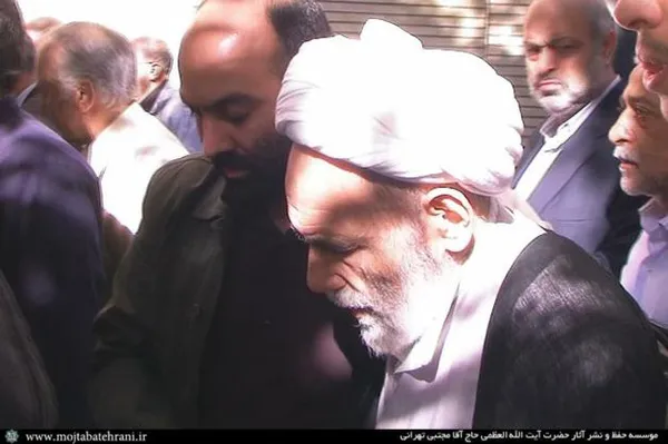 شرکت در مراسم تشییع حاج علی تهرانی