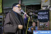 عکس:مراسم چهارپایه خوانی در بازار بزرگ قم