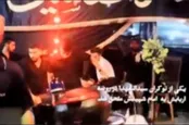 تصاویر جان باختن یک جوان در هیات عزاداری