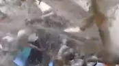 لحظه ریزش مرگبار سقف معبد روی سر مردم
