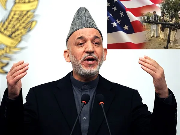 حامد کرزی رئیس جمهوری افغانستان با انتقاد شدید از آمریکا، بازداشتگاه بگرام را "کارخانه طالب&zwnj;&zwnj;سازی" خوانده و گفته که "ابداً زیر فشار" حاضر به امضای توافقنامه امنیتی با آمریکا نیست/BBC
