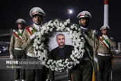 ورود پیکر شهیدحسین امیرعبداللهیان به فرودگاه مشهد