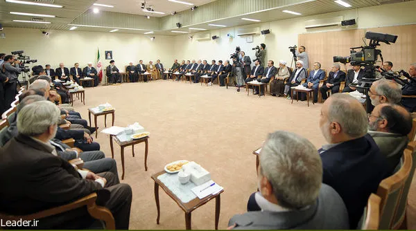 دیدار رهبر انقلاب با هیات دولت