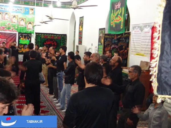 عزاداری تاسوعای حسینی در مسجد الزهرا روستای سفیدچشمه شهرستان رامیان