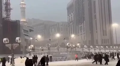 آب‌گرفتگی مسیر زائران مسجدالحرام را بست
