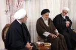 مسئولان نظام در منزل رییس‌‌جمهور