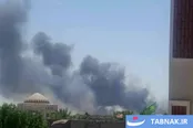 عکس: آتش‌سوزی در فرودگاه بغداد