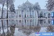 عکس: بارش نخستین برف زمستانی در دوشنبه