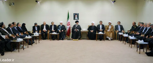 دیدار رهبر انقلاب با هیات دولت