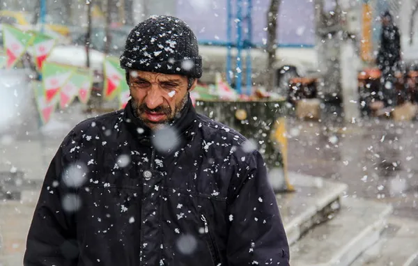 بارش برف در اردبیل/ایسنا
