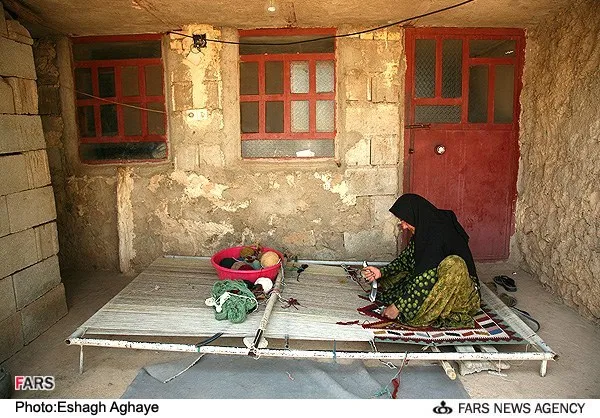 گلیم بافی در روستای رودشتی استان کهگیلویه و بویراحمد