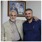 عکس: شهید «حاج علی موسی دقدوق» در کنار شهید سردار سلیمانی