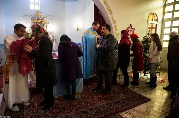 مراسم روز میلاد حضرت مسیح در کلیسای حضرت یوسف (ع) و شرق آشوری حضرت مریم برگزار شد