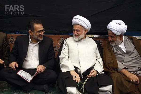سیدمحمد حسینی در مراسم ترحیم پدر سعید حدادیان
