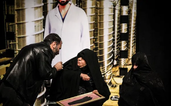 ده نمکی در حاشیه افتتاحیه جشنواره مردمی فیلم عمار./MNA
