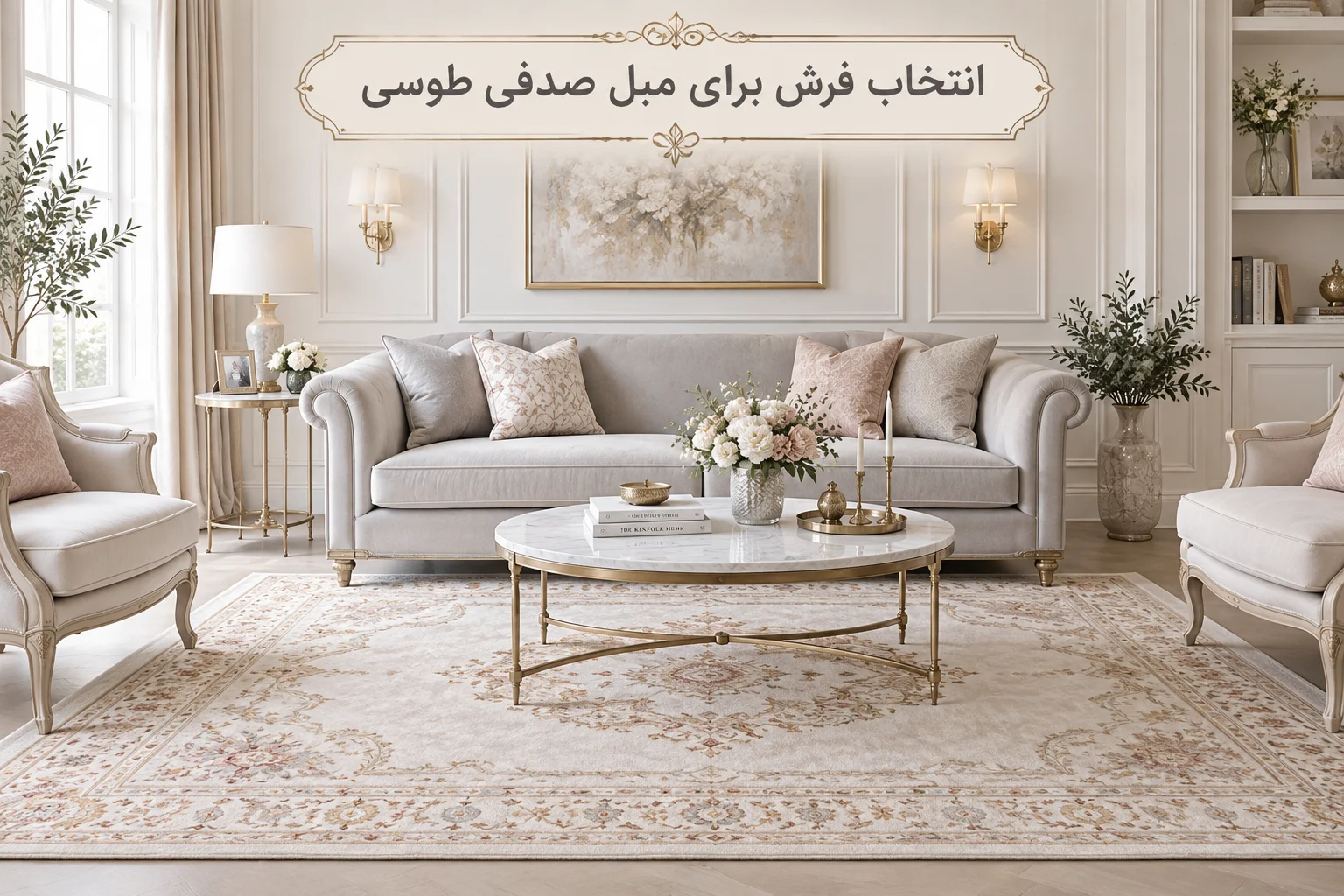 مبلمان طوسی با چه فرشهایی ست میشه؟ مبلمان طوسی با چه فرشهایی ست میشه؟