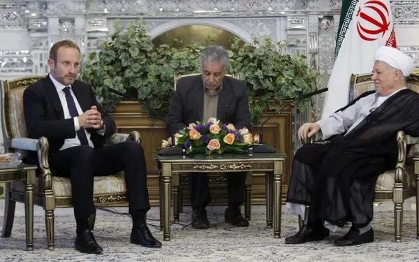 مارتین لیدگارد وزیر امور خارجه دانمارک روز دوشنبه با آیت الله هاشمی رفسنجانی رییس مجمع تشخیص مصلحت نظام دیدار کرد./IRNA
