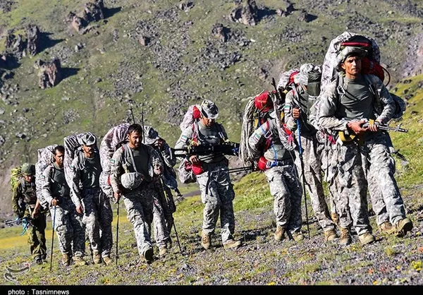 تکاوران تیپ 65 نوهد نیروی زمینی ارتش در مسابقات کوهستان