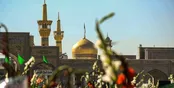 گلباران حرم رضوی در میلاد حضرت معصومه (س)