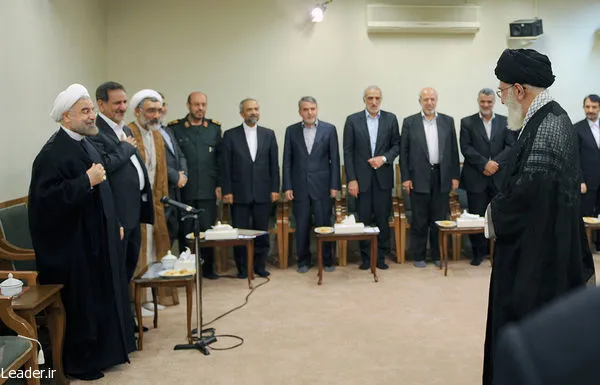 دیدار رهبر انقلاب با هیات دولت