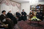مسئولان نظام در منزل رییس‌‌جمهور