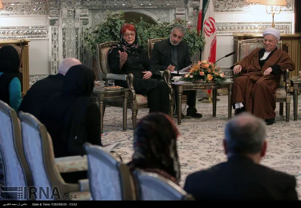 دیدار هیات پارلمانی اروپا با آیت الله هاشمی رفسنجانی