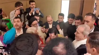 تصاویر حرکت پزشکیان در هند که جنجال برانگیز شد
